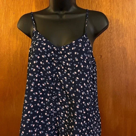 Hippie Rose Blue Floral Sleeveless Blouse - Picture 10 of 16